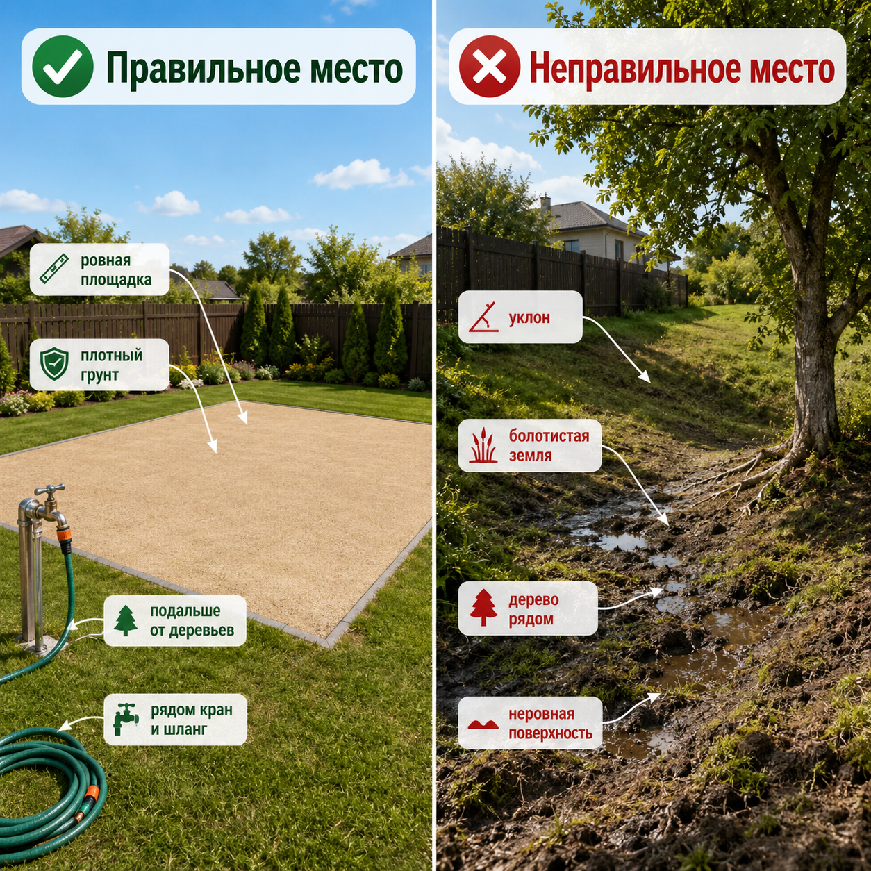 Выбор места для установки бассейна Выбор места для установки бассейна